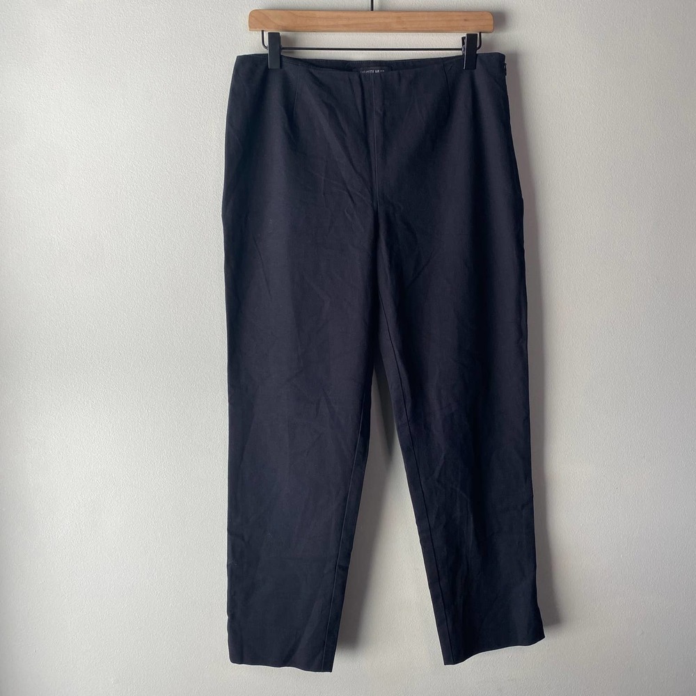 Lafayette 148 New York Black Straight Leg Pants
